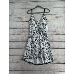 Ryse the Label Floral Lace Spaghetti Strap High Low Dress Women's Sz S White NEW